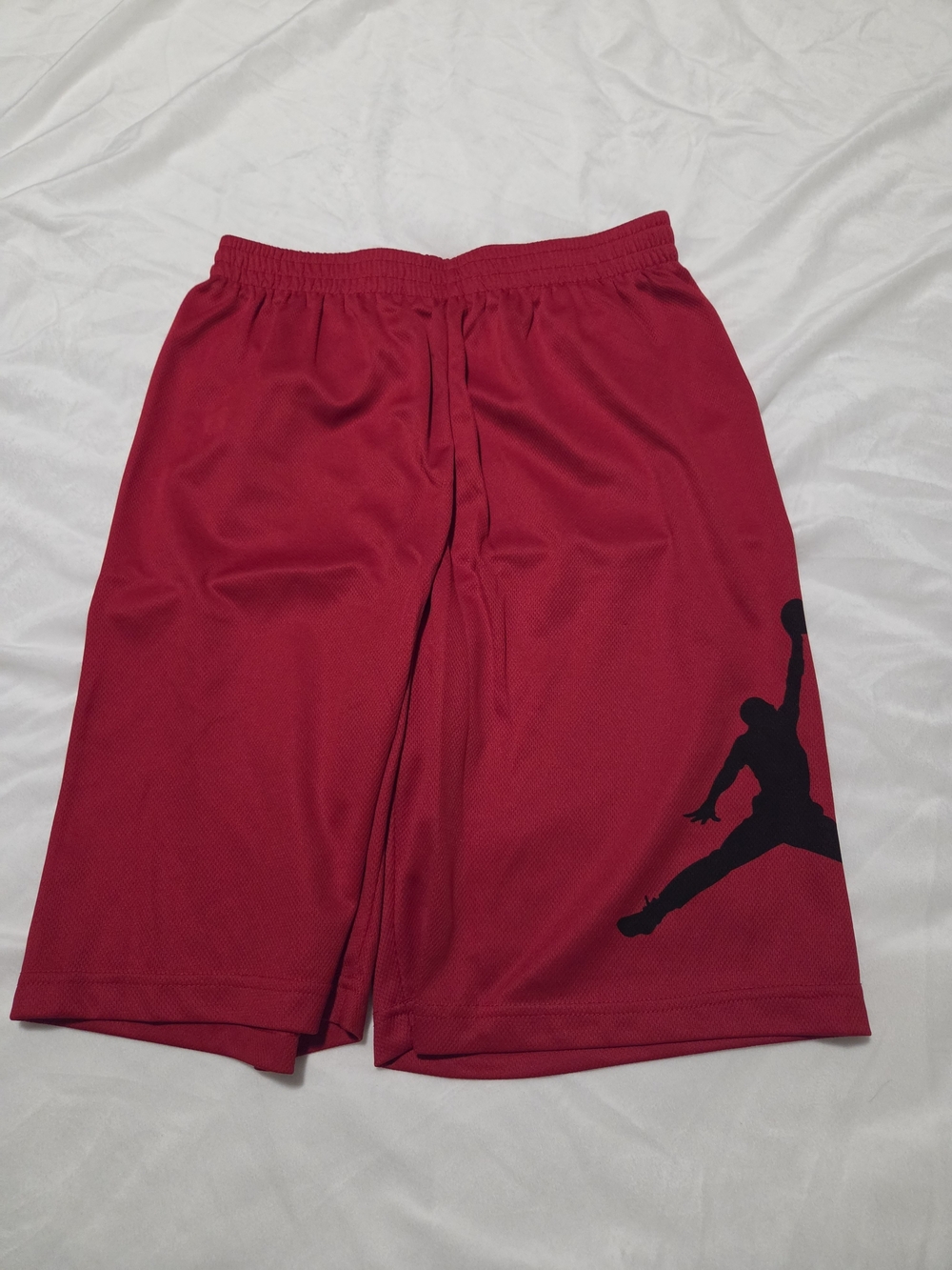 Jordan Red Kids Basketball Shorts with Black Jumpman